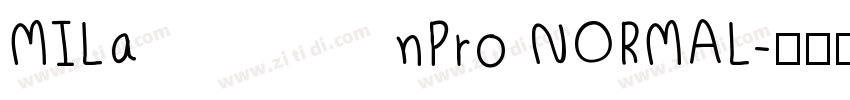 MILanPro NORMAL字体转换